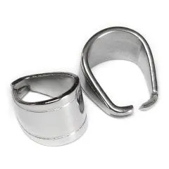 Anhängerschlaufe Edelstahl HxBxT 7 x 11 x 8 • Silber glänzend