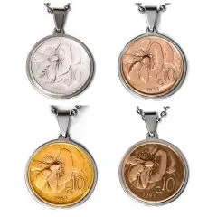 Münzanhänger Italien BIENE • 10 Centesimi 1919-1937 personalisierbar