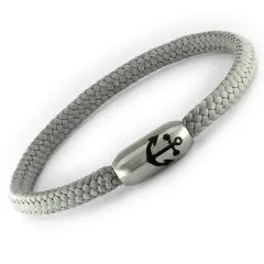 Segeltau Armband Ø 4 mm mit Edelstahl Magnetverschluss • Farbauswahl - optional mit Anker Gravur