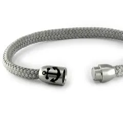 Segeltau Armband Ø 4 mm mit Edelstahl Magnetverschluss • Farbauswahl - optional mit Anker Gravur