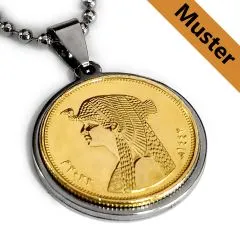 Anhänger Rohling Edelstahl Ø 23,0 mm - Ägypten Kleopatra VII 2007 - 2023 • Personalisierbar