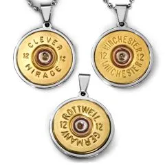 Anhänger Edelstahl • SCHROTPATRONE Kaliber 12