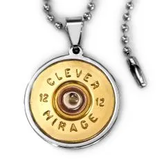 Anhänger Edelstahl • SCHROTPATRONE Kaliber 12