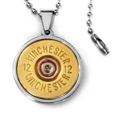 Anhänger Edelstahl • SCHROTPATRONE Kaliber 12