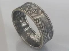 Münzring BRD 5 Mark 1979 Archäologisches Institut Silber 625er Größe 54 bis 72