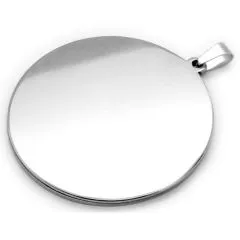 Anhänger Rohling Edelstahl Ø 40,1 mm - Medaillen Ø 40 mm • Personalisierbar