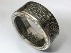 Münzring BRD 10 Mark 1987 Berliner Bär Silber 625er Größe 56 bis 72