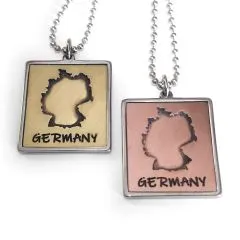 Anhänger GERMANY Edelstahl - Messing / Kupfer • Vintage