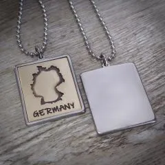 Anhänger GERMANY Edelstahl - Messing / Kupfer • Vintage