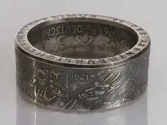 Münzring BRD 5 Mark 1976 Grimmelshausen Silber 625er Größe 54 bis 72