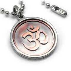 Anhänger OM Edelstahl - Kupfer • Vintage