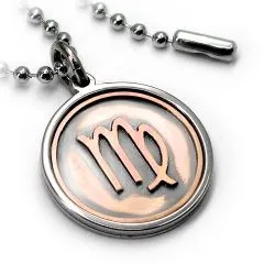 Anhänger STERNZEICHEN Edelstahl - Kupfer • Vintage