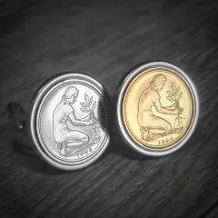 Motiv: Kulturfrau mit Prägedatum Prägejahr: 1949, 1950 und 1966 bis 2001 (Auswahl) Material Münze: Cu-Ni • Optional 24K galvanisch vergoldet