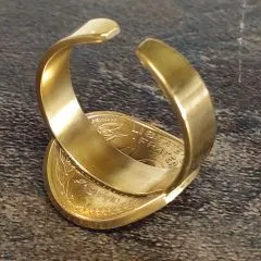 Münze: 10 Centimes Frankreich Prägejahr: 1962-2001 Material Münze: Aluminiumbronze 24 Karat galvanisch vergoldet