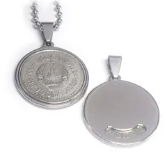 Münzanhänger Jugoslawien EMBLEM OF YUGOSLAVIA • 10 Dinar 1982 bis 1988 personalisierbar