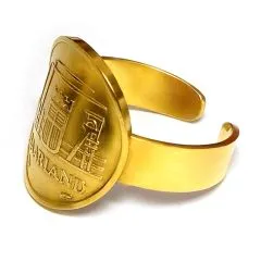 Münze: 10 Franken Saarland Prägejahr: 1954 Material Münze: Aluminiumbronze 24 Karat galvanisch vergoldet