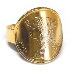 Münze: 50 Piastres Ägypten Prägejahr: 2007 bis xxx Material Münze: Stahl, vermessingt und 24K galvanisch vergoldet