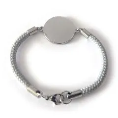 Münzarmband aus Segeltau Deutschland KULTURFRAU 50 Pfennig 1949 - 2001 • Farbauswahl