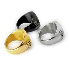 Siegelring Edelstahl mit personalisierter Lasergravur