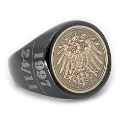 Münze: 1 Pfennig Kaiserreich Prägejahr: 1890-1916 Motiv: Gekrönte Reichsadler mit preußischem Wappenadler