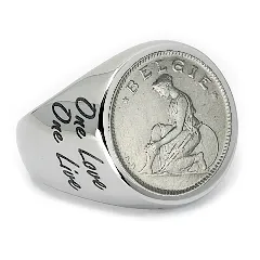 Münze: 50 Centimes Belgien Prägejahr: 1923-1934 Motiv: Frau mit Schwert und Schild + Schriftzug BELGIE