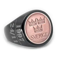 Münze: 5 Öre Schweden Prägejahr: 1972-1973 Motiv: Drei Kronen über dem Landesnamen SVERIGE