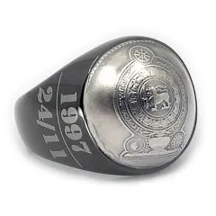 Münze: 50 Cents Sri Lanka (gewölbt) Prägejahr: 1972-1994 Motiv: Staatswappen von Sri Lanka