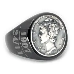 Münze: Dime Mercury USA / Silber 900 Prägejahr: 1916-1945 Motiv: Brustbild der Liberty und Schriftzug LIBERTY und IN.GOD WE.TRUST.