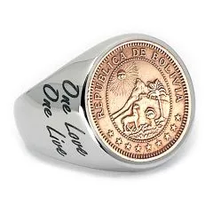 Jeder Münzring ist ein echtes Unikat und wird individuell gefertigt.