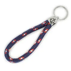 Schlüsselanhänger aus 6 mm Segeltau mit Edelstahl Verbinder • Viele Farben und Größen verfügbar