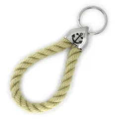 Schlüsselanhänger aus 10 mm Segeltau mit Edelstahl Verbinder • Viele Farben und Größen verfügbar