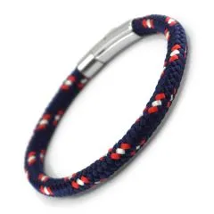 Hochwertiges Segeltau Armband maritim mit Edelstahl Bajonettverschluss
