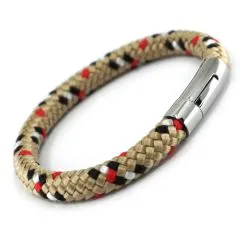 Segeltau Armband Ø 8 mm mit Edelstahl Bajonettverschluss • Farbauswahl