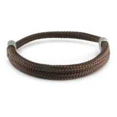 Maritimes Segeltau-Armband in Wunschfarbe mit Edelstahl-Slider verstellbar – Deltadesign24