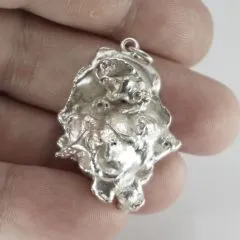 Silber Nugget Anhänger Silber 900 • 20,8g