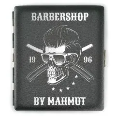 Zigarettenetui SKULL (Motivwahl) für 18 Zigaretten personalisierbar • Schwarz matt Grobstruktur • Lasergravur