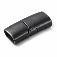 Magnetverschluss Edelstahl für Schnüre 2 x Ø 4,0 mm • Vintage