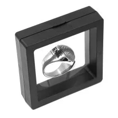 Schweberahmen Vitrine 3D – Transparente Display-Box für Ringe, Manschettenknöpfe & Schmuck und mehr