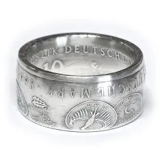 Münzring BRD 10 Mark 1998 50 Jahre Deutsche Mark Silber 925er Größe 56 bis 72