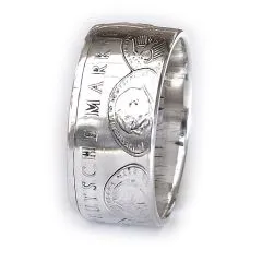 Münzring BRD 10 Mark 1998 50 Jahre Deutsche Mark Silber 925er Größe 56 bis 72