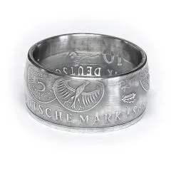 Münzring BRD 10 Mark 1998 50 Jahre Deutsche Mark Silber 925er Größe 56 bis 72