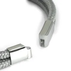 Segeltau Armband 2 x Ø 4 mm mit Edelstahl Magnet-Schiebeverschluss • Personalisierbar, Farbauswahl