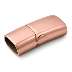Magnetverschluss Edelstahl für Schnüre 2 x Ø 4,0 mm • Rosé glänzend