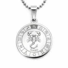 Anhänger Rohling Edelstahl Rund 30 mm • Personalisierbar, Farbton Silber