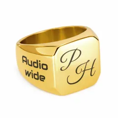 Siegelring Edelstahl mit individueller Lasergravur 16x16 mm • Personalisierbar