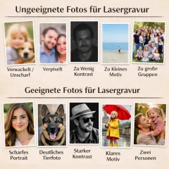 Edelstahl Anhänger Rosé mit Foto, Text & Motiv Gravur inkl. roséfarbener 60 cm langen Kugelkette • Personalisierbar