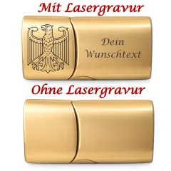 Segeltau Armband DEUTSCHLAND Adler 2 x Ø 6 mm mit Edelstahl Magnetverschluss • Personalisierbar