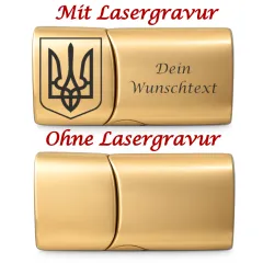 Segeltau Armband UKRAINE Wappen 2 x Ø 6 mm mit Edelstahl Magnetverschluss • Personalisierbar