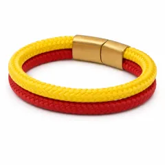 Segeltau Armband SPANIEN Stier 2 x Ø 6 mm mit Edelstahl Magnetverschluss • Personalisierbar