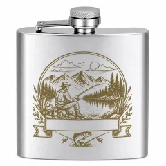 Flachmann Edelstahl gebürstet 180ml Motivauswahl inklusive Geschenkbeutel • Personalisierbar